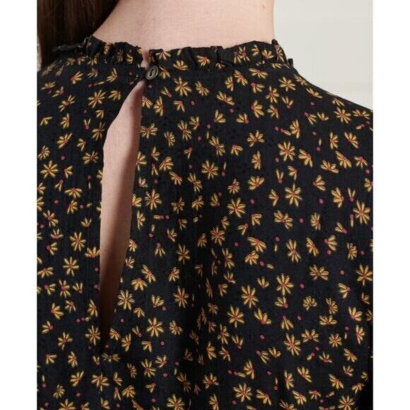 Superdry Richelle Floral Long Sleeve A-Line Dress 4 - Picture 4 of 10